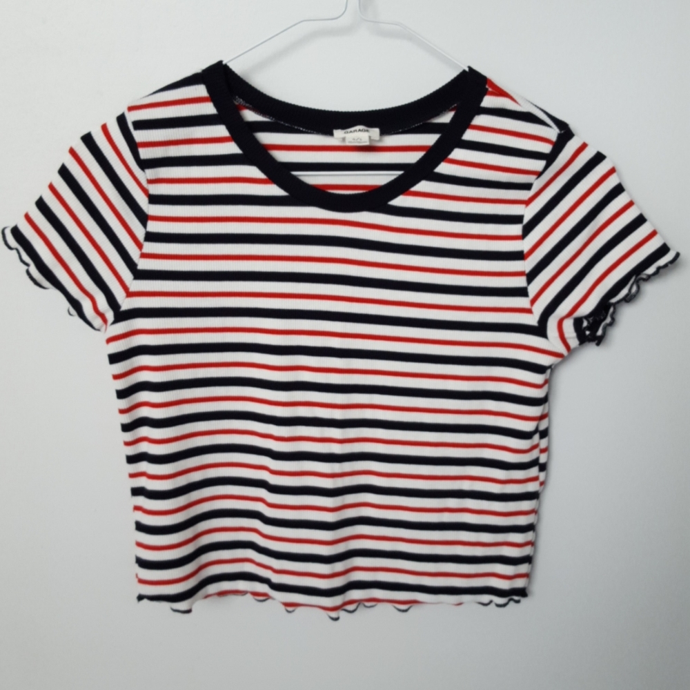 Striped crop top